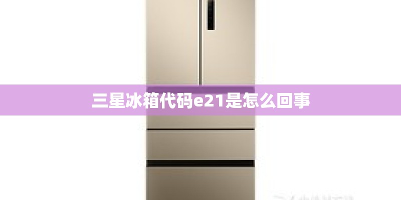 三星冰箱代码e21是怎么回事