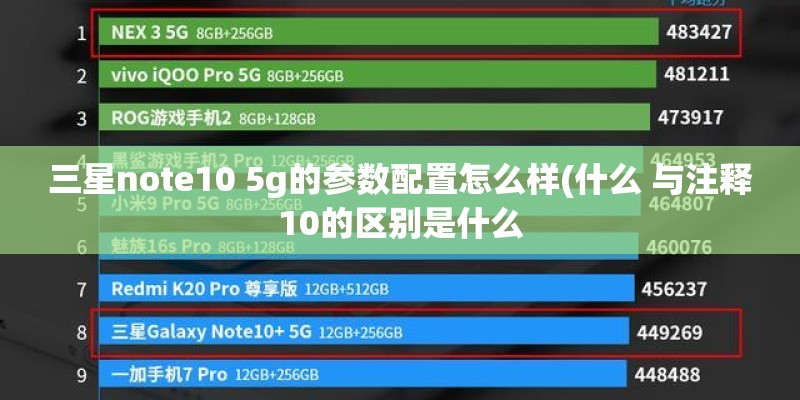 三星note10 5g的参数配置怎么样(什么 与注释10的区别是什么