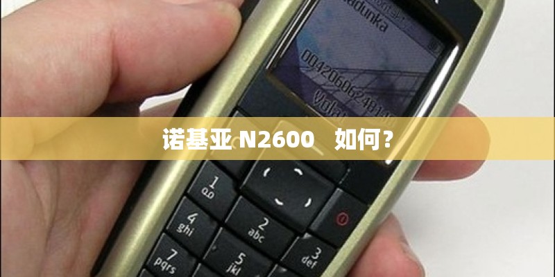 诺基亚 N2600   如何？
