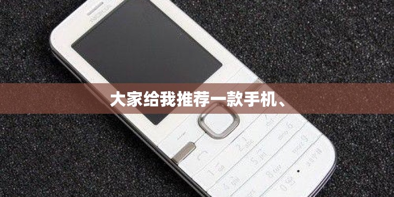 大家给我推荐一款手机、