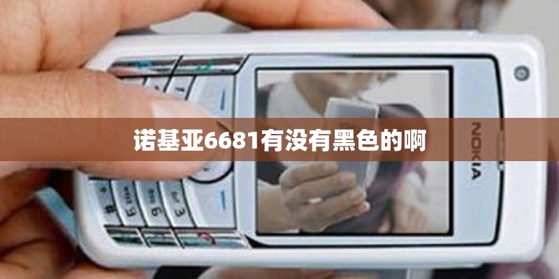 诺基亚6681有没有黑色的啊