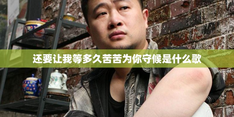 还要让我等多久苦苦为你守候是什么歌