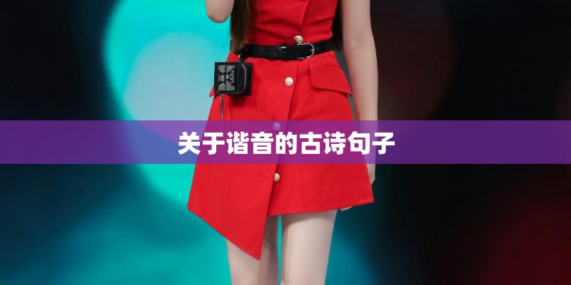 关于谐音的古诗句子