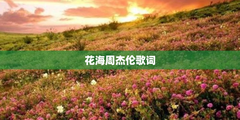 花海周杰伦歌词
