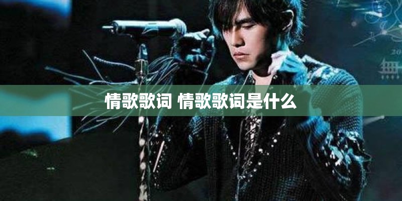 情歌歌词 情歌歌词是什么