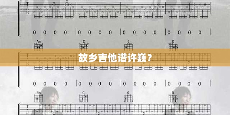 故乡吉他谱许巍？