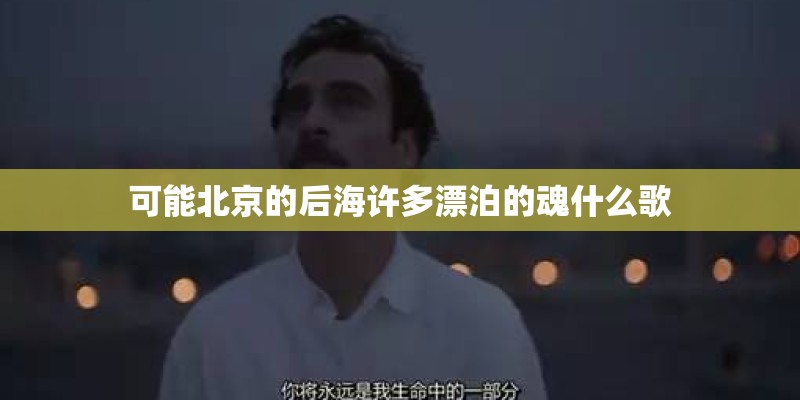 可能北京的后海许多漂泊的魂什么歌 可能北京的后海许多漂泊的魂什么歌