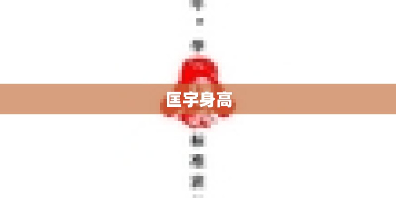 匡宇身高