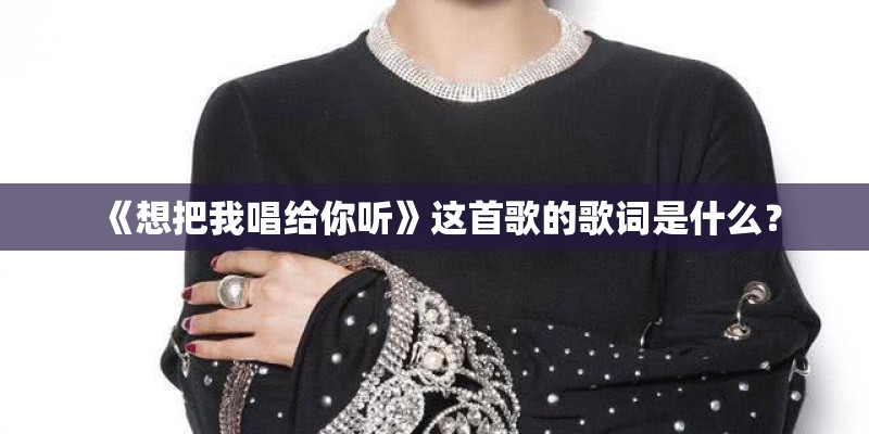 《想把我唱给你听》这首歌的歌词是什么？