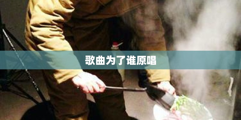 歌曲为了谁原唱