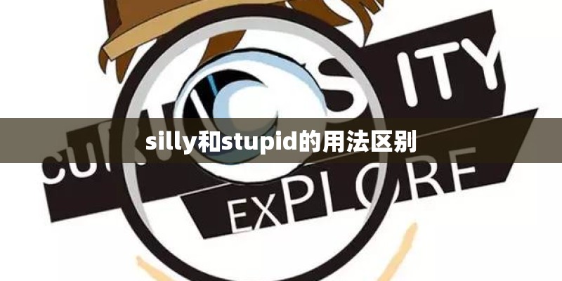 silly和stupid的用法区别