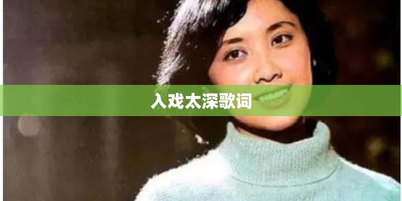 入戏太深歌词