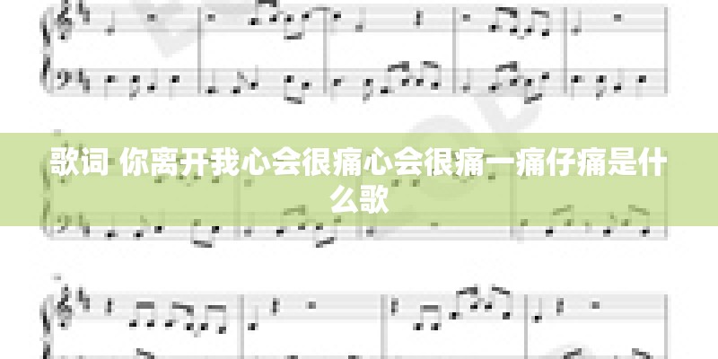 歌词 你离开我心会很痛心会很痛一痛仔痛是什么歌