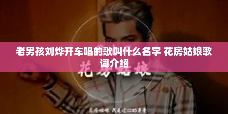 老男孩刘烨开车唱的歌叫什么名字 花房姑娘歌词介绍