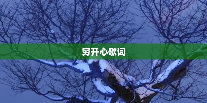 穷开心歌词