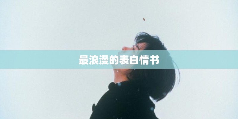 最浪漫的表白情书