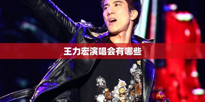 王力宏演唱会有哪些