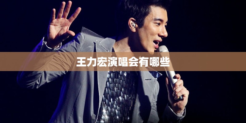 王力宏演唱会有哪些