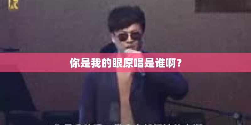 你是我的眼原唱是谁啊？