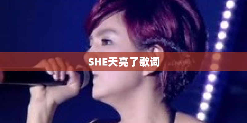 SHE天亮了歌词