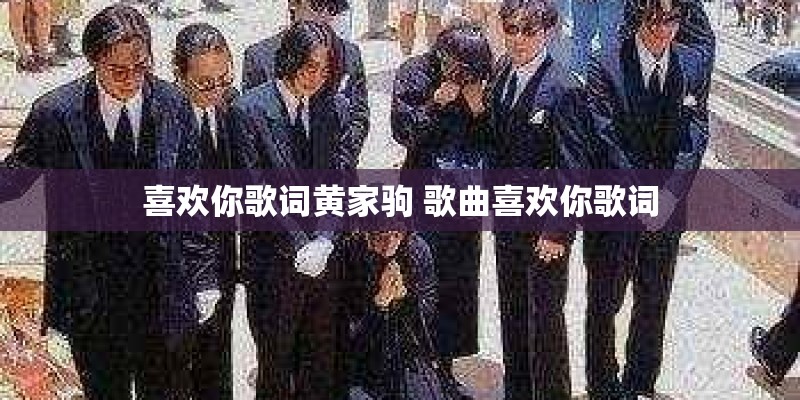 喜欢你歌词黄家驹 歌曲喜欢你歌词