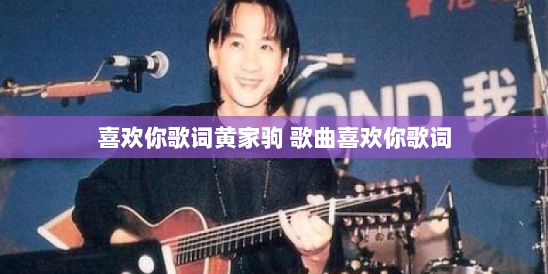 喜欢你歌词黄家驹 歌曲喜欢你歌词