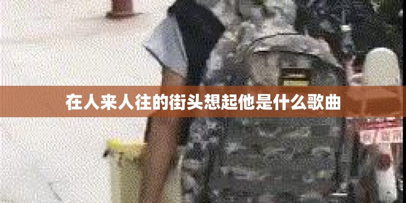 在人来人往的街头想起他是什么歌曲