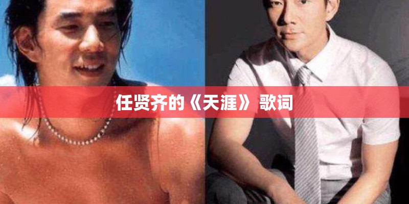 任贤齐的《天涯》 歌词