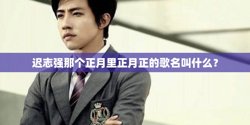 迟志强那个正月里正月正的歌名叫什么？