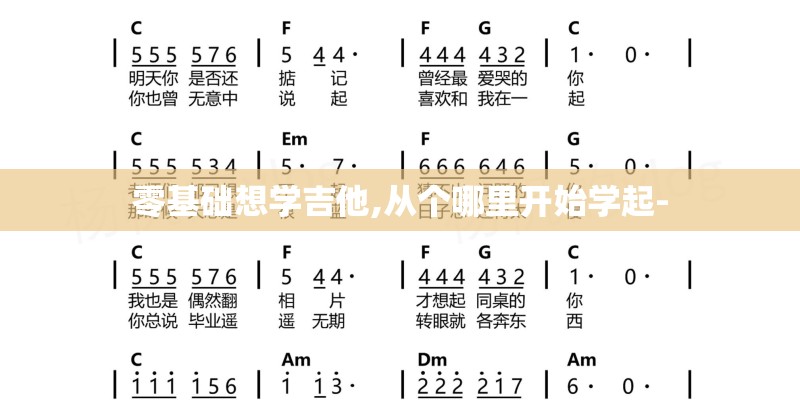 零基础想学吉他,从个哪里开始学起-