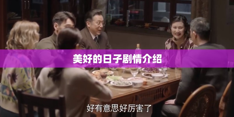 美好的日子剧情介绍