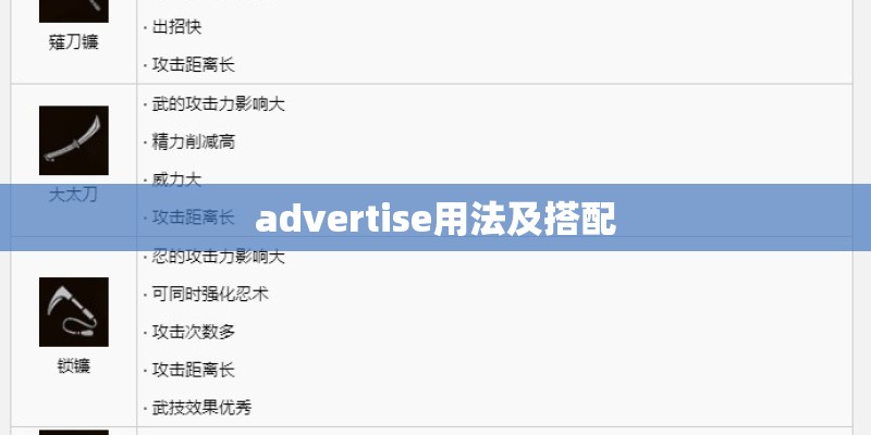 advertise用法及搭配 advertise用法及搭配