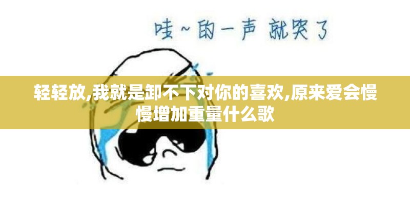 轻轻放,我就是卸不下对你的喜欢,原来爱会慢慢增加重量什么歌