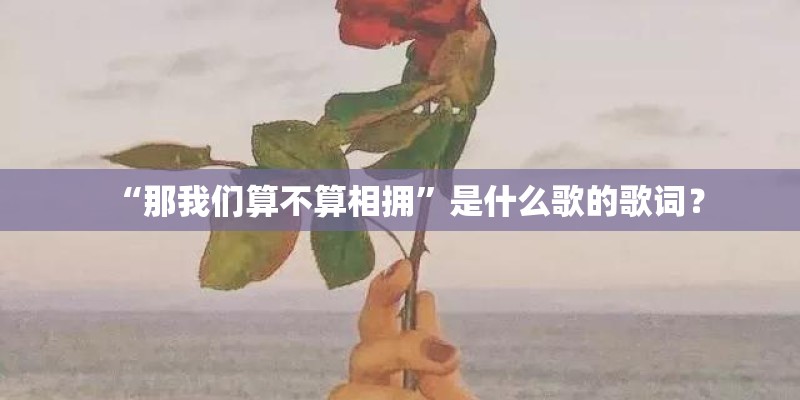 “那我们算不算相拥”是什么歌的歌词？