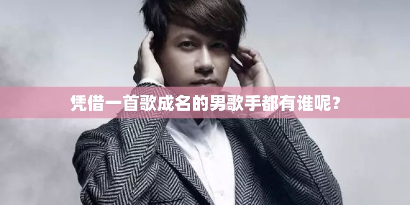 凭借一首歌成名的男歌手都有谁呢？