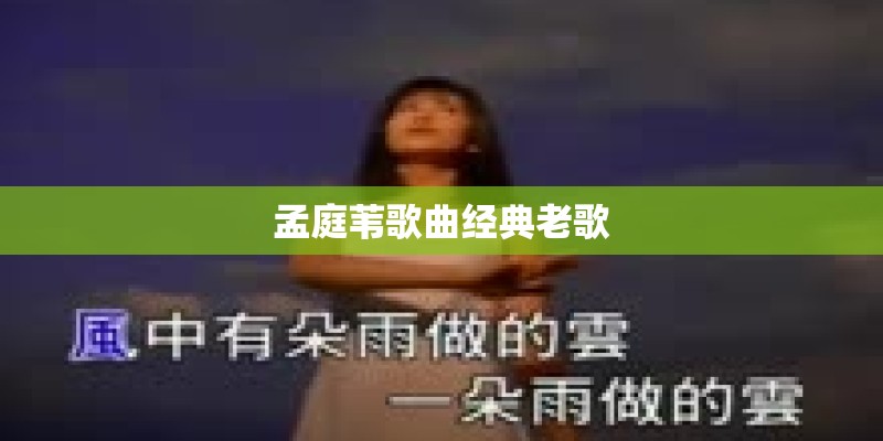 孟庭苇歌曲经典老歌