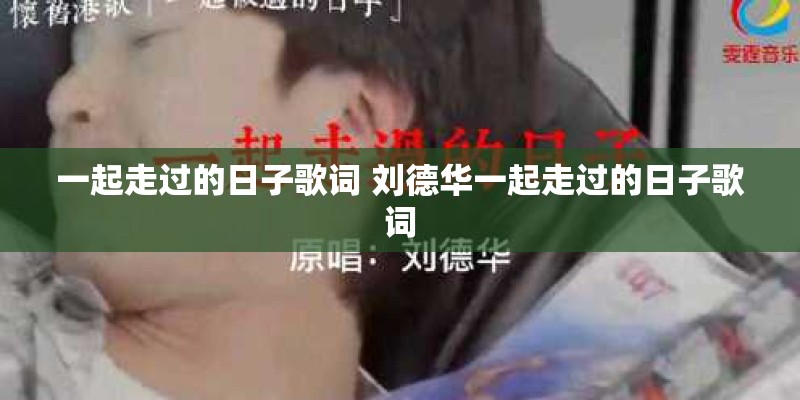 一起走过的日子歌词 刘德华一起走过的日子歌词