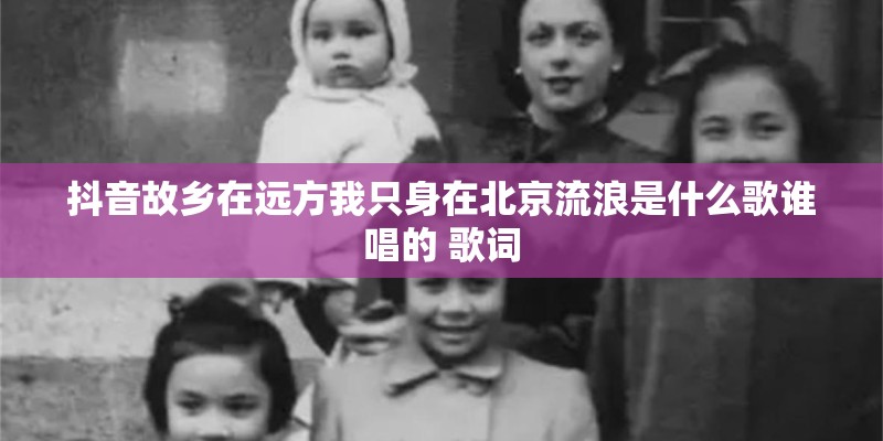 抖音故乡在远方我只身在北京流浪是什么歌谁唱的 歌词