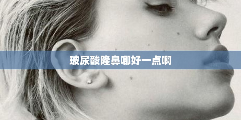 玻尿酸隆鼻哪好一点啊