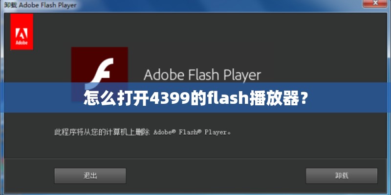 怎么打开4399的flash播放器？