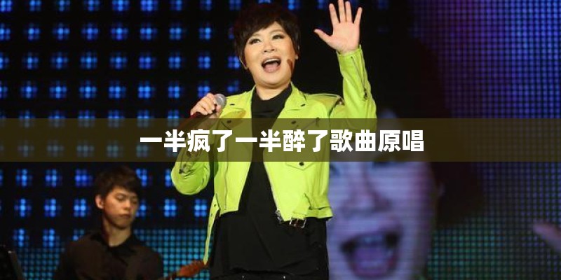 一半疯了一半醉了歌曲原唱