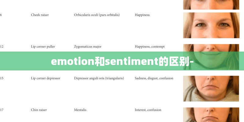 emotion和sentiment的区别-