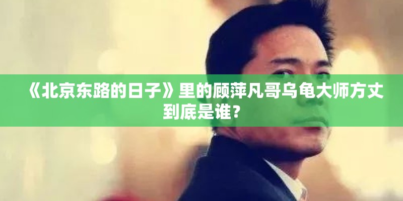 《北京东路的日子》里的顾萍凡哥乌龟大师方丈到底是谁? 《北京东路的日子》里的顾萍凡哥乌龟大师方丈到底是谁?