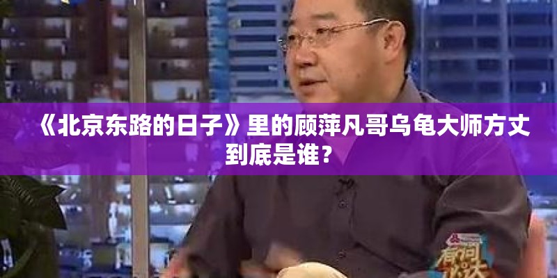 《北京东路的日子》里的顾萍凡哥乌龟大师方丈到底是谁? 《北京东路的日子》里的顾萍凡哥乌龟大师方丈到底是谁?