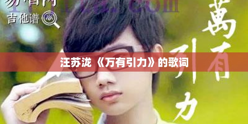 汪苏泷 《万有引力》的歌词