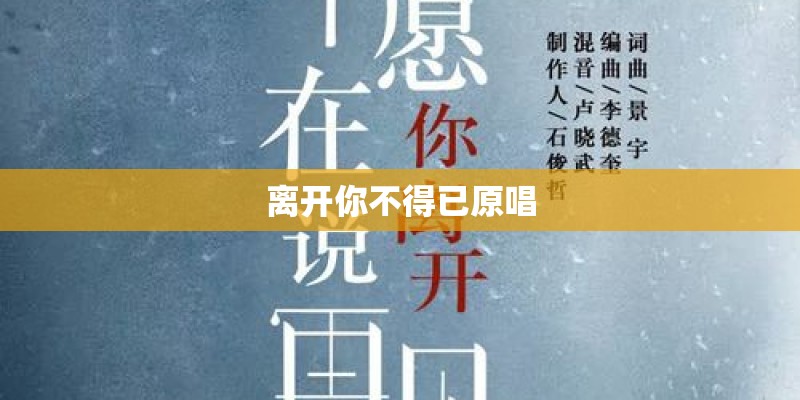 离开你不得已原唱