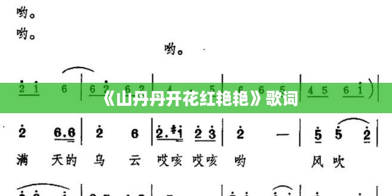 《山丹丹开花红艳艳》歌词