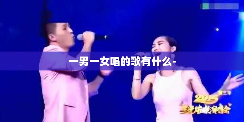 一男一女唱的歌有什么-