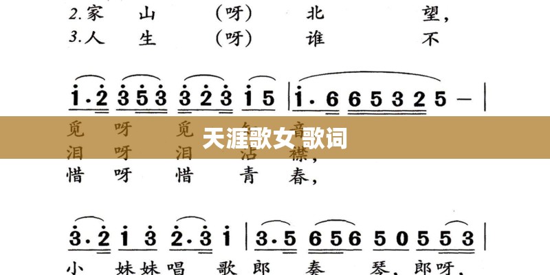 天涯歌女 歌词