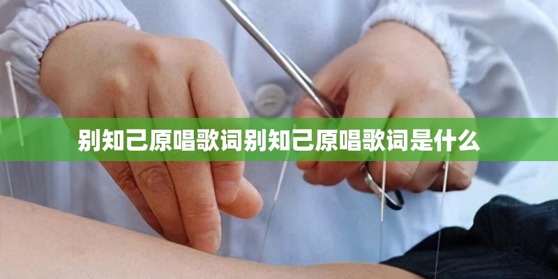 别知己原唱歌词别知己原唱歌词是什么